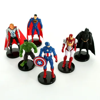 6Pcs/Set 10cm The Avengers PVC Action Figure Model Toy Batman Superman Ironman Hulk Thor Captain America Collection Juguetes
6Pcs/Set 10cm The Avengers PVC Action Figure Model Toy Batman Superman Ironman Hulk Thor Captain America Collection Juguetes