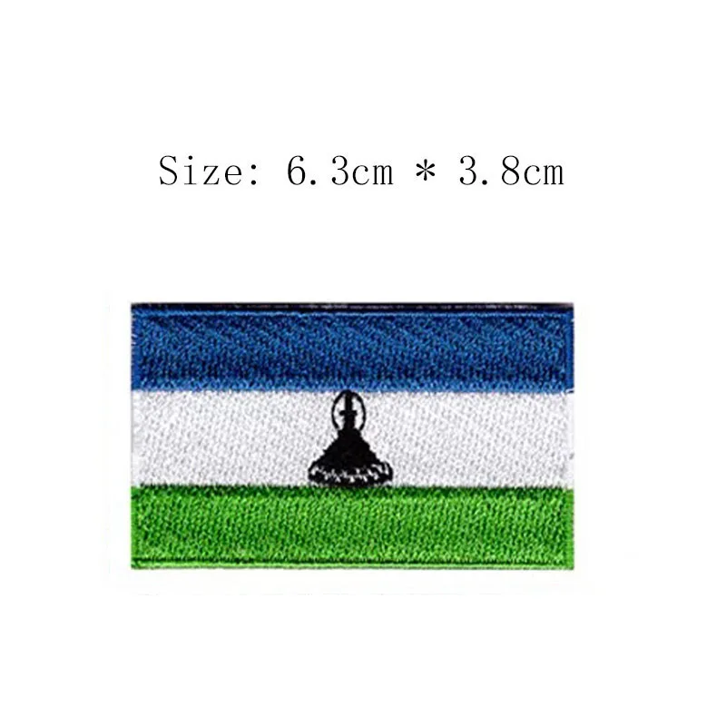 The Kingdom of Lesotho embroidery flag patch Maseru city free shipping iron sew left chest for backbag sweater student clothes
The Kingdom of Lesotho embroidery flag patch Maseru city free shipping iron sew left chest for backbag sweater student clothes