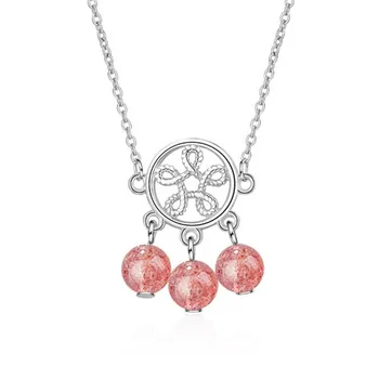 New Popular Fashion Jewelry Round Flower 925 Sterling Silver Fresh Strawberry Crystal Sweet Exquisite Necklaces N499
New Popular Fashion Jewelry Round Flower 925 Sterling Silver Fresh Strawberry Crystal Sweet Exquisite Necklaces N499