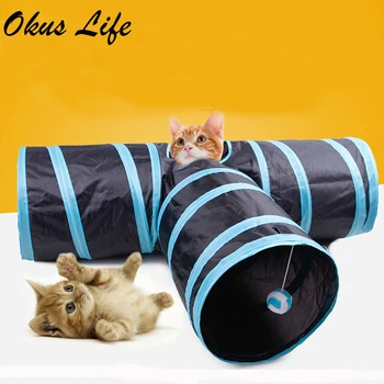 New Three Holes 1 Foldable Pet Cat Tunnel Indoor Outdoor Pet Cat Dog Training Toy for Cat Rabbit Animal Play Tunnel Tube T-joint
New Three Holes 1 Foldable Pet Cat Tunnel Indoor Outdoor Pet Cat Dog Training Toy for Cat Rabbit Animal Play Tunnel Tube T-joint