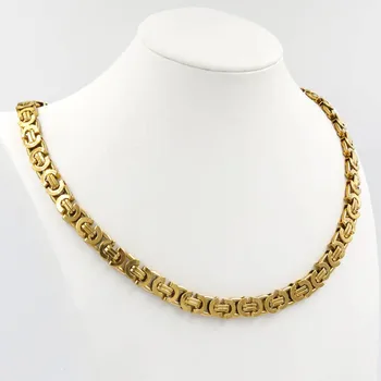 1 High Quality Jewelry 10MM Necklace for Men Women Gold Color Stainless Steel Box Chain Byzantine Men Fashion beautiful Jewelry
1 High Quality Jewelry 10MM Necklace for Men Women Gold Color Stainless Steel Box Chain Byzantine Men Fashion beautiful Jewelry