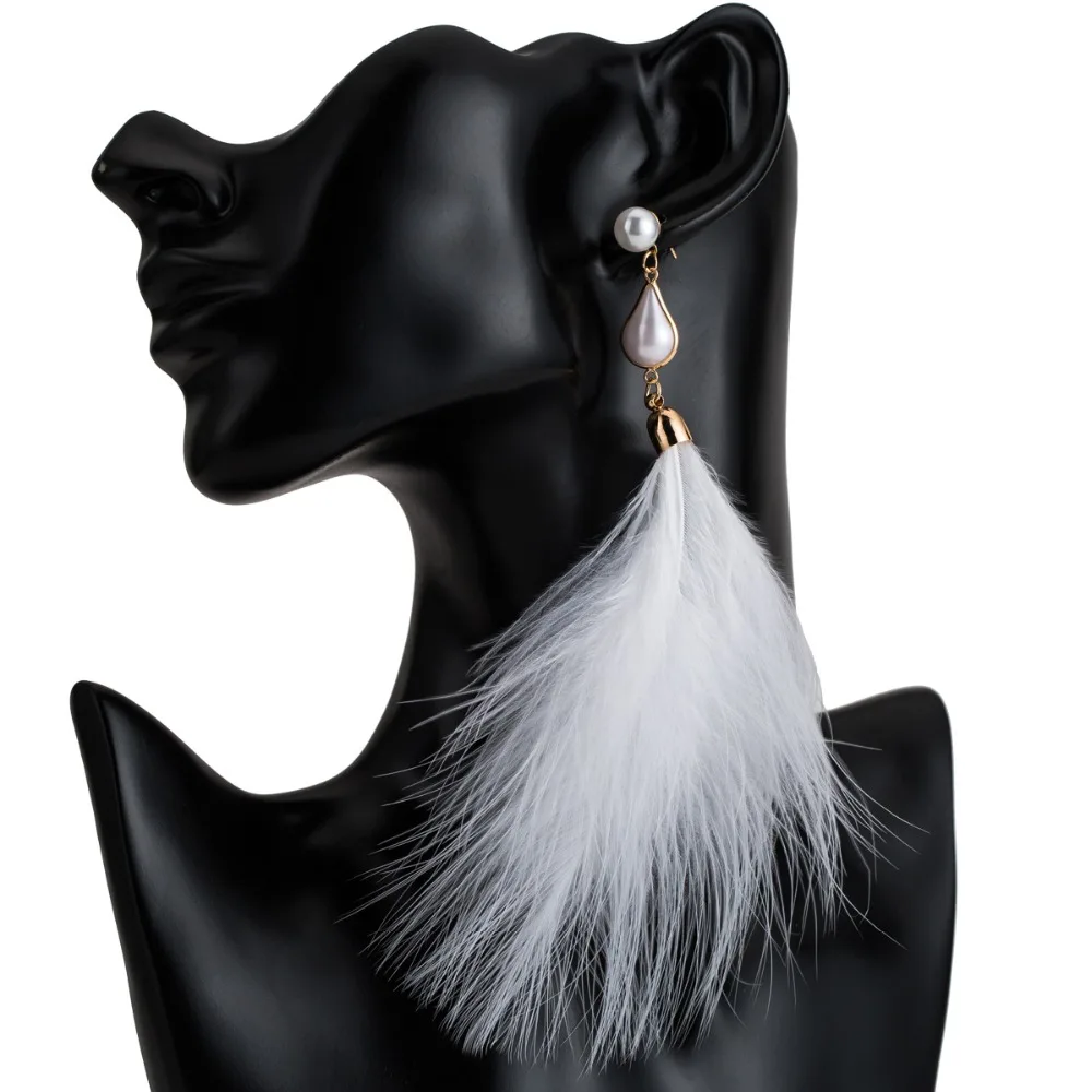 KMVEXO Bohemian Long White Feather Earring for Women Big Statement Earrings drop Earrings dangle earring Ethnic Pearl Jewelry
KMVEXO Bohemian Long White Feather Earring for Women Big Statement Earrings drop Earrings dangle earring Ethnic Pearl Jewelry