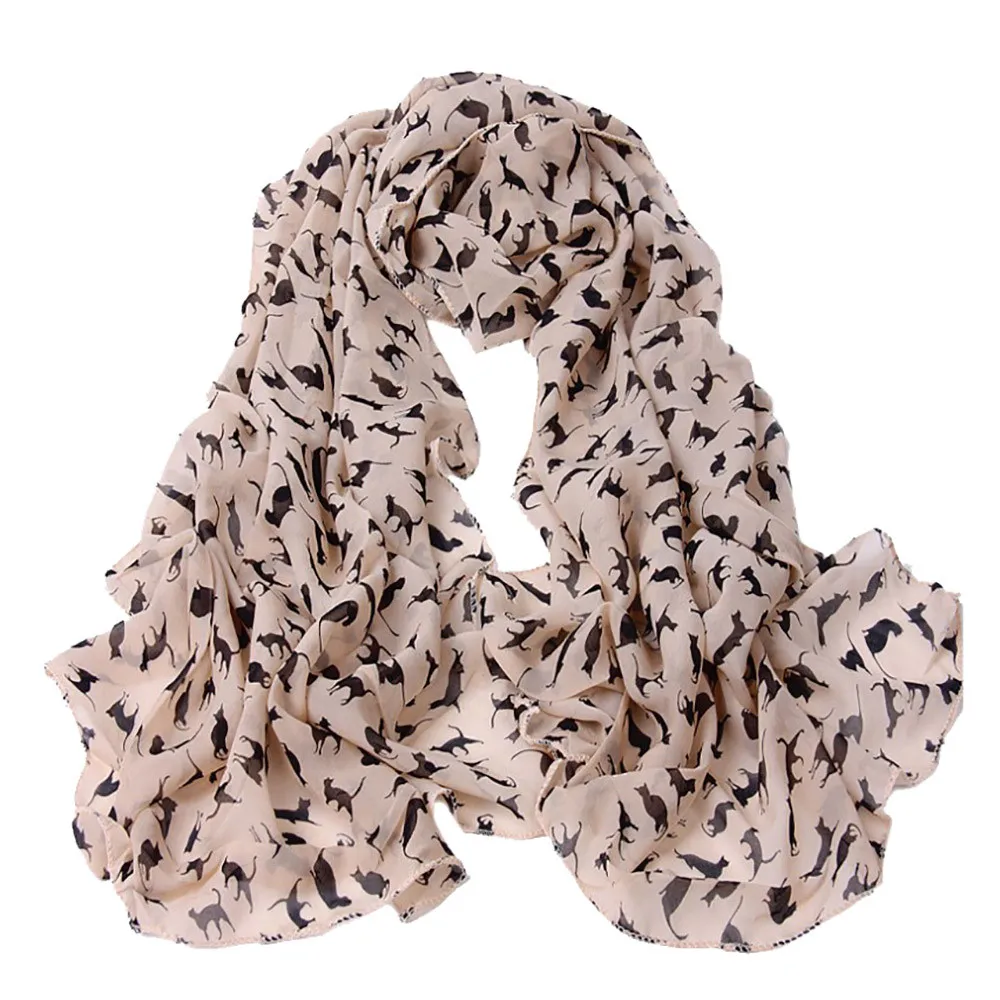 Summer Women Little Cat Long Soft Wrap Scarf Shawl Chiffon Adult Scarf a good gift Elegant design Chiffon bufandas invierno
Summer Women Little Cat Long Soft Wrap Scarf Shawl Chiffon Adult Scarf a good gift Elegant design Chiffon bufandas invierno