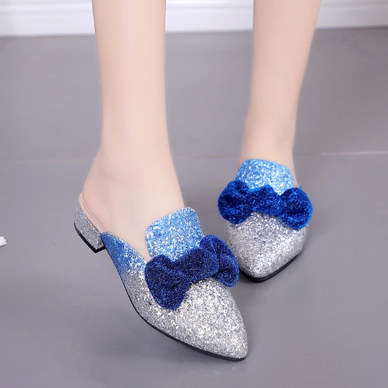 SAILING LU Summer Bling Mules Shoes Woman Red Low Heels Bow Slingbacks Slip On Pointed Toe Slippers Lady Sweet Shoes XWT1538
SAILING LU Summer Bling Mules Shoes Woman Red Low Heels Bow Slingbacks Slip On Pointed Toe Slippers Lady Sweet Shoes XWT1538