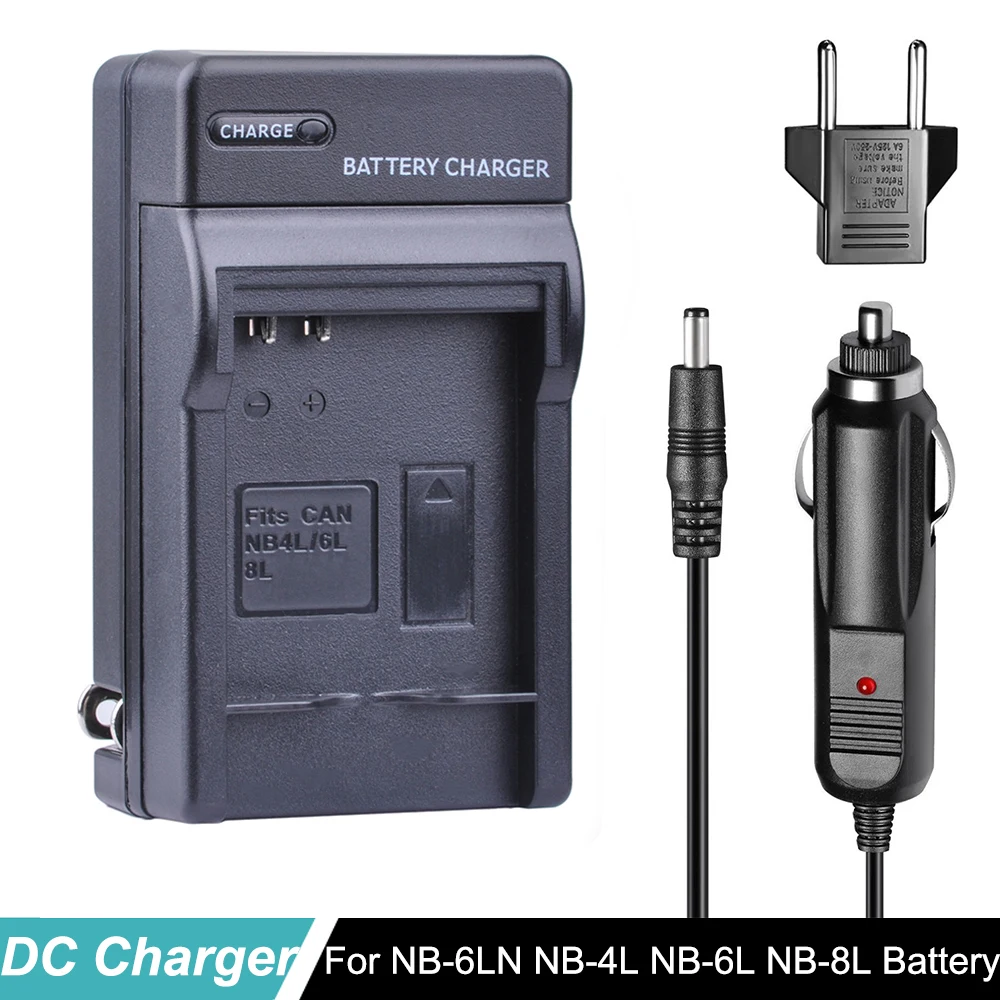 NB-6LN NB-4L NB-6L NB-8L Battery Charger + EU Plug Car Charger for Canon NB 4L 6L 8L IXUS 100 110 30 IS IXY Digital 10 SD300
NB-6LN NB-4L NB-6L NB-8L Battery Charger + EU Plug Car Charger for Canon NB 4L 6L 8L IXUS 100 110 30 IS IXY Digital 10 SD300