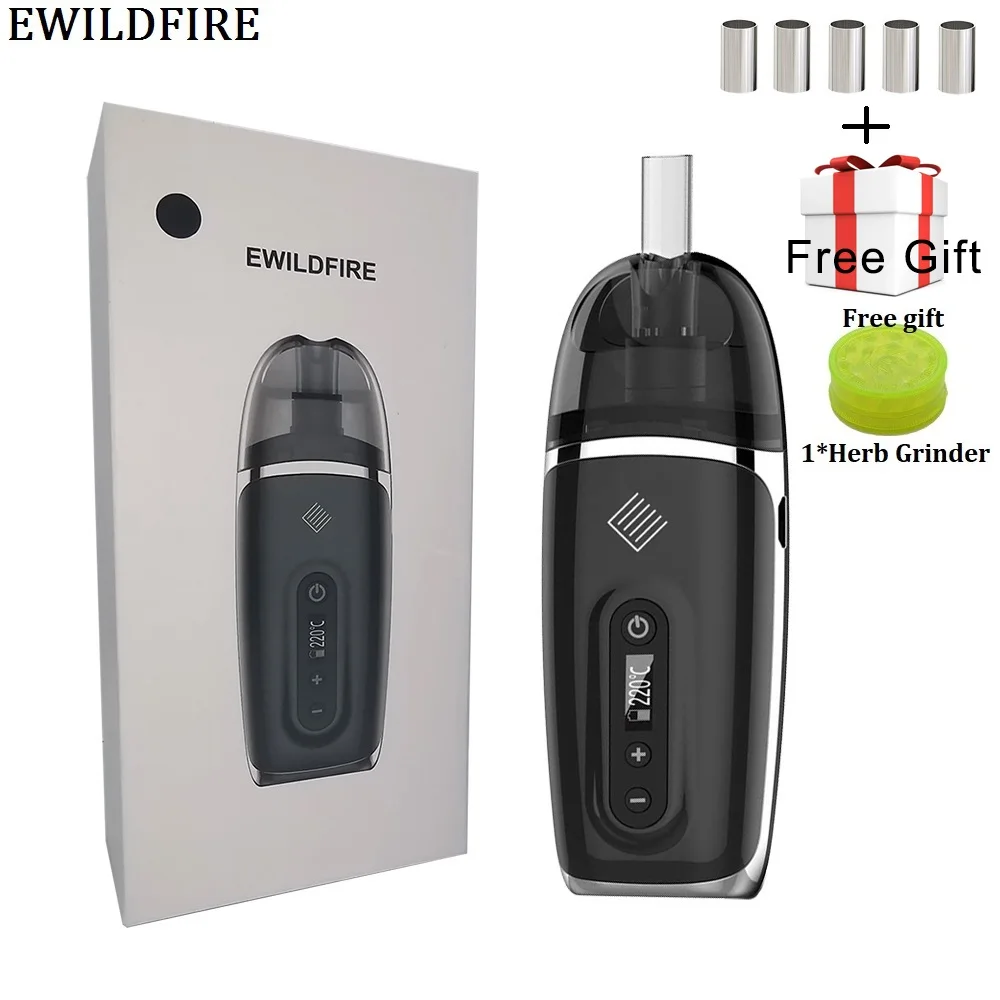 EWILDFIRE ED102 Dry Herb Vaporizer Temperature Control heating type electronic cigarette with 2200mah vape Battery for heets
EWILDFIRE ED102 Dry Herb Vaporizer Temperature Control heating type electronic cigarette with 2200mah vape Battery for heets