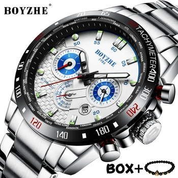 Men Watch BOYZHE Luxury Mechanical Watches Sports Clock 3D Dial Multifunction Stainless steel Watches Waterproof Wrist watch man
Men Watch BOYZHE Luxury Mechanical Watches Sports Clock 3D Dial Multifunction Stainless steel Watches Waterproof Wrist watch man