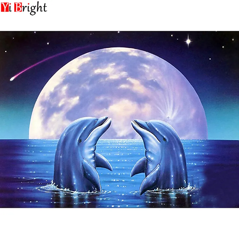 Diamond Embroidered Animal Natural Full Square Diamond Painting Cross Stitch "Dolphin" Picture Rhine Diamond Diamond Mosaic XY1
Diamond Embroidered Animal Natural Full Square Diamond Painting Cross Stitch "Dolphin" Picture Rhine Diamond Diamond Mosaic XY1