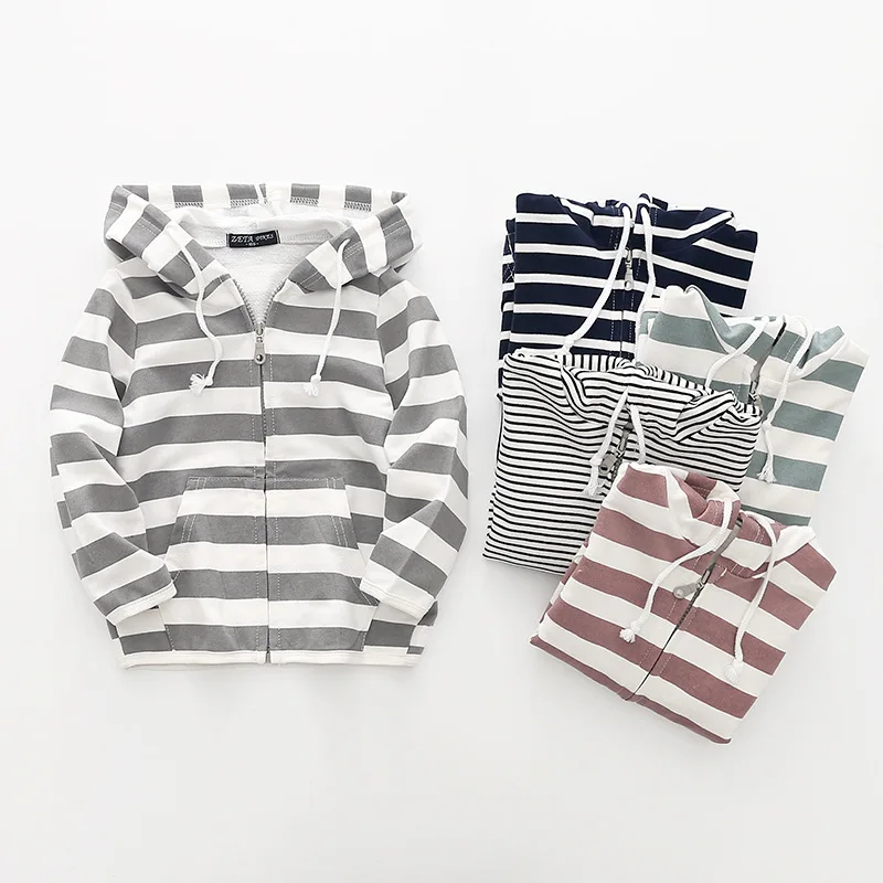 2018 Autumn New Baby Boys Sweatshirts Kids Cotton Clothing Long Sleeve Sports Coat Baby Girls Striped Hoodies Hooded Zipper Coat
2018 Autumn New Baby Boys Sweatshirts Kids Cotton Clothing Long Sleeve Sports Coat Baby Girls Striped Hoodies Hooded Zipper Coat