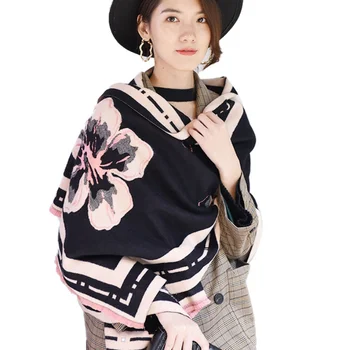 Autumn Winter Floral Print Scarf Fashion New Women's Printing Stripe Patchwork Artificial Cashmere Shawl Tassel Scarf
Autumn Winter Floral Print Scarf Fashion New Women's Printing Stripe Patchwork Artificial Cashmere Shawl Tassel Scarf
