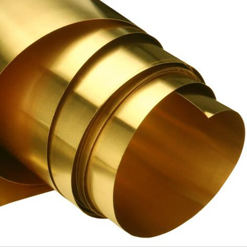 Thick 0.02mm 0.03mm 0.05mm Width 100mm Thin Latten Flitter Gold Sheet Yellow Copper Foil Brass Plate Brass Strip
Thick 0.02mm 0.03mm 0.05mm Width 100mm Thin Latten Flitter Gold Sheet Yellow Copper Foil Brass Plate Brass Strip