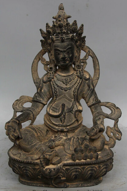 JP S0524 9" Old Tibet Buddhism Bronze Seat Yellow Mouse Jambhala Wealth God Buddha Statue (B0328)
JP S0524 9" Old Tibet Buddhism Bronze Seat Yellow Mouse Jambhala Wealth God Buddha Statue (B0328)