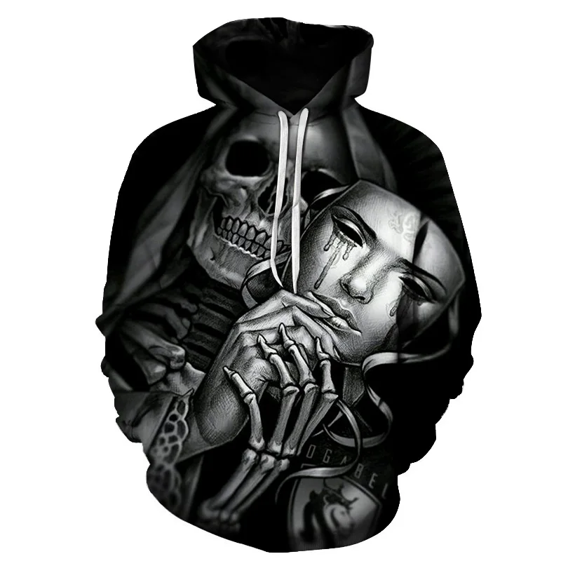 New Spring Fall Men's Anime Hoodies Black Funny Print Corpse Bride Motorcycle Skull 3D Sweatshirt Hooded Hoody Man
New Spring Fall Men's Anime Hoodies Black Funny Print Corpse Bride Motorcycle Skull 3D Sweatshirt Hooded Hoody Man