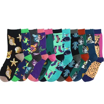Quality Casual Colorful Novelty Animal Cool Funny Socks Mermaid Dog Cotton Crew Women Socks Female Calcetines Mujer Harajuku
Quality Casual Colorful Novelty Animal Cool Funny Socks Mermaid Dog Cotton Crew Women Socks Female Calcetines Mujer Harajuku
