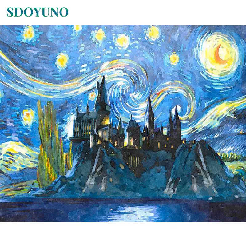 SDOYUNO Castle under the starry sky Painting By Numbers DIY Frame Paint By Numbers For Adults Abstract Morden Wall Art For Gift
SDOYUNO Castle under the starry sky Painting By Numbers DIY Frame Paint By Numbers For Adults Abstract Morden Wall Art For Gift