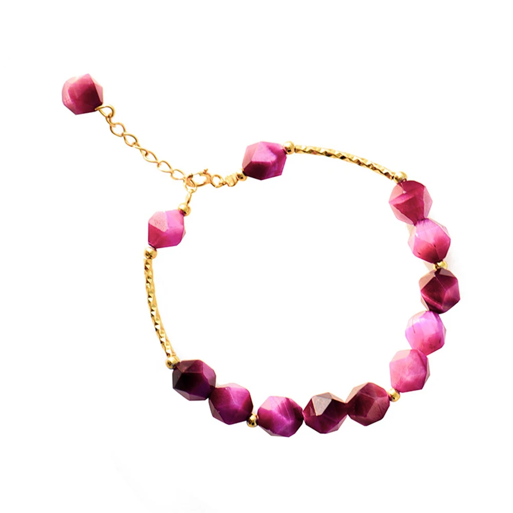 S925 Female Simple Girlfriends Gem Beaded Bracelets Irregular Geometric Polygon Big Red Tiger Eye Natural Stone Beads Bracelets
S925 Female Simple Girlfriends Gem Beaded Bracelets Irregular Geometric Polygon Big Red Tiger Eye Natural Stone Beads Bracelets