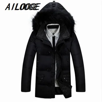 AILOOGE 2017 New Fashion Winter Medium-long Jacket Men White Duck Down Jackets Parkas Warm Faux Fur Hood Down Coat
AILOOGE 2017 New Fashion Winter Medium-long Jacket Men White Duck Down Jackets Parkas Warm Faux Fur Hood Down Coat