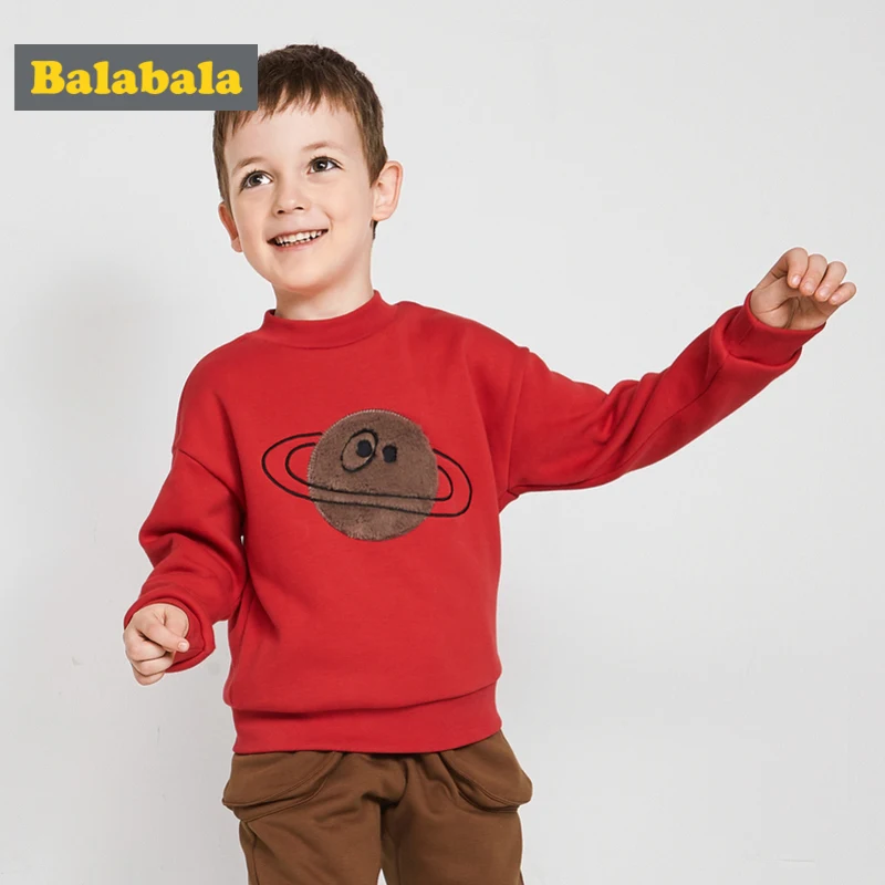 Balabala Toddler Boy Fleece-Lined Ribbed Mock-Turtleneck Sweatshirt with Applique Kids Boy Sweatshirt with Ribbed Cuff and Hem
Balabala Toddler Boy Fleece-Lined Ribbed Mock-Turtleneck Sweatshirt with Applique Kids Boy Sweatshirt with Ribbed Cuff and Hem