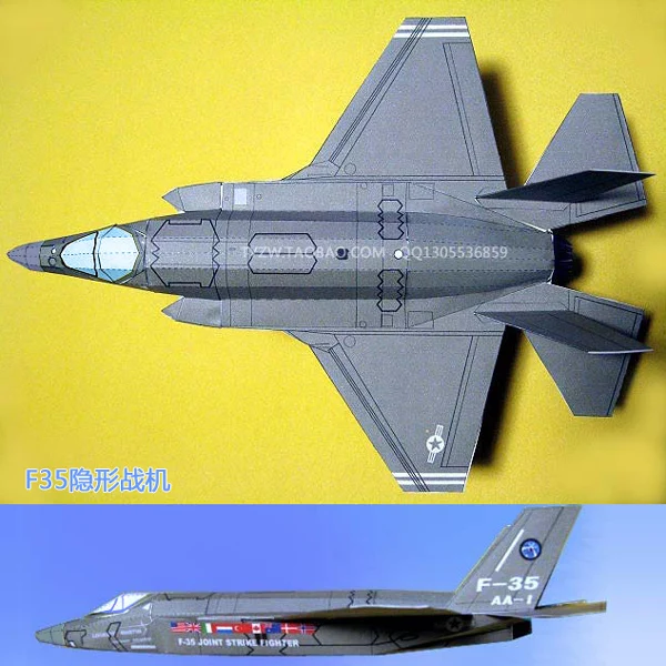 US stealth fighter F35 Lightning DIY paper model airplane paper art handmade toys
US stealth fighter F35 Lightning DIY paper model airplane paper art handmade toys