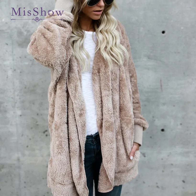 MisShow Faux Fur Teddy Coat Women 2019 Autumn Winter Warm Soft Zipper Fur Jacket Female Plush Overcoat Casual Outerwear
MisShow Faux Fur Teddy Coat Women 2019 Autumn Winter Warm Soft Zipper Fur Jacket Female Plush Overcoat Casual Outerwear