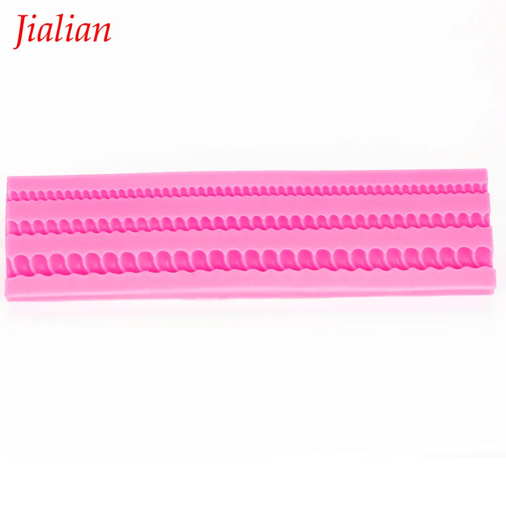 Jialian gathering lace Silicone Molds Cupcake Fondant Cake Decorating Tools Gumpaste Chocolate FT-0982
Jialian gathering lace Silicone Molds Cupcake Fondant Cake Decorating Tools Gumpaste Chocolate FT-0982