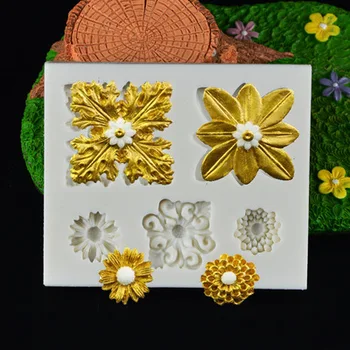 5 Flowers Fondant Cake Mold Rose Clover Chrysanthemum Cookies Chocolate Mould Border DIY Baking Decorating Tools Bakeware H234
5 Flowers Fondant Cake Mold Rose Clover Chrysanthemum Cookies Chocolate Mould Border DIY Baking Decorating Tools Bakeware H234