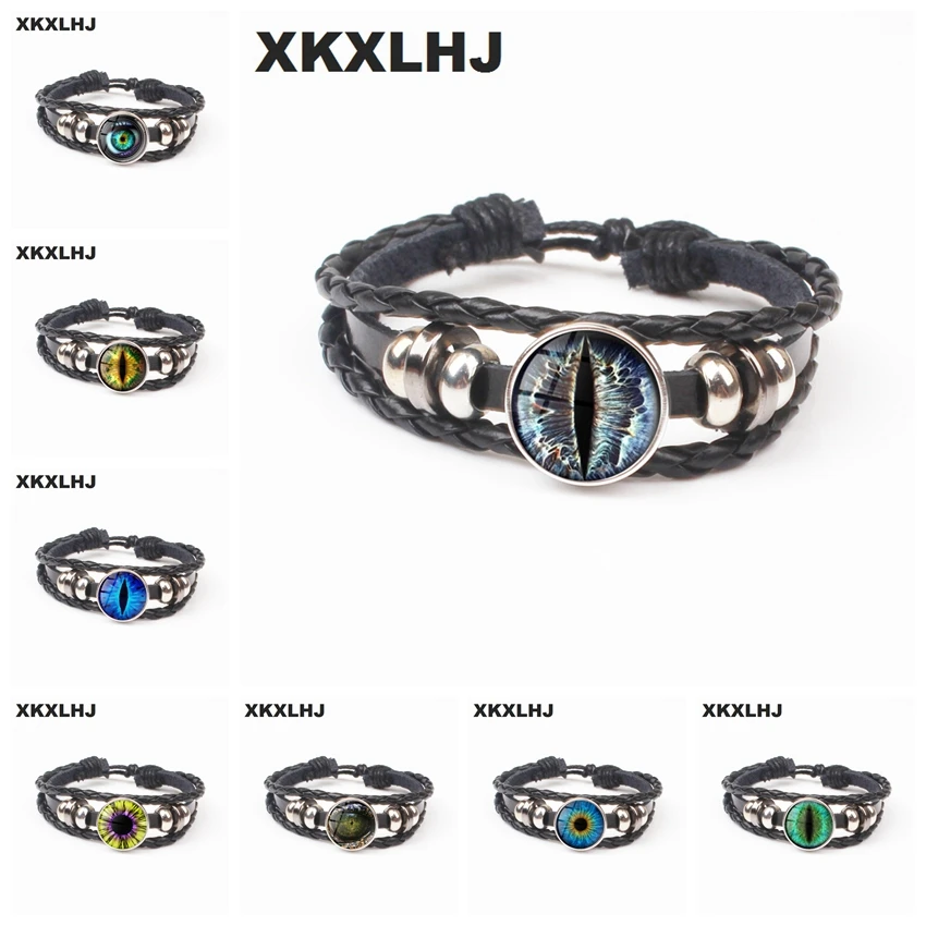 XKX LHJ 2018 Reptile Eyes Jewelry Glass Cabochon Gem Leather Bracelet Power Game Longan Bracelet Jewelry Ladies Gift
XKX LHJ 2018 Reptile Eyes Jewelry Glass Cabochon Gem Leather Bracelet Power Game Longan Bracelet Jewelry Ladies Gift