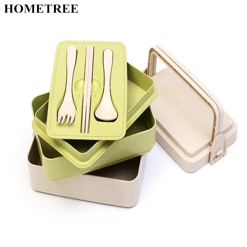 HOMETREE 1 Pcs Hand Mention Wheat Three layers Chopsticks Spoons Forks Set Box Lunch Boxes Food Container Lunchbox Cutlery H578
HOMETREE 1 Pcs Hand Mention Wheat Three layers Chopsticks Spoons Forks Set Box Lunch Boxes Food Container Lunchbox Cutlery H578