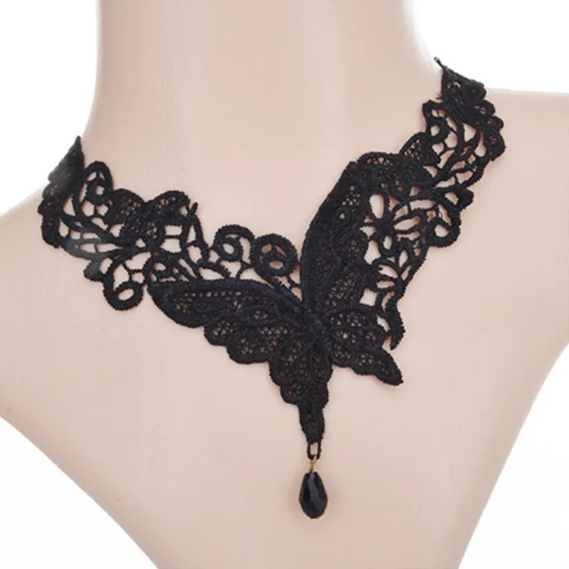 Fashion Vintage Gothic Tattoo Hollow Lace Butterfly Chain and Necklace Wedding Decor Necklace Multi-layer Necklace for Women
Fashion Vintage Gothic Tattoo Hollow Lace Butterfly Chain and Necklace Wedding Decor Necklace Multi-layer Necklace for Women