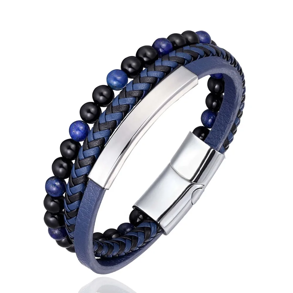 New Stainless Steel Stone Beads Bracelet Stainless Steel Accessories Tiger Stone Men Bangle Punk Leather Women handmade Jewelry
New Stainless Steel Stone Beads Bracelet Stainless Steel Accessories Tiger Stone Men Bangle Punk Leather Women handmade Jewelry