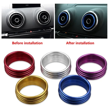 2pcs aluminum alloy air outlet plug, Instruments, Air outlet cover sticker decoration ring suitable For AUDI A3 S3 2013-2016/Q2
2pcs aluminum alloy air outlet plug, Instruments, Air outlet cover sticker decoration ring suitable For AUDI A3 S3 2013-2016/Q2