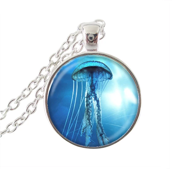 Jellyfish necklace sea life jewelry marine organisms picture choker glass cabochon pendant ocean animal jewelry silver chain
Jellyfish necklace sea life jewelry marine organisms picture choker glass cabochon pendant ocean animal jewelry silver chain