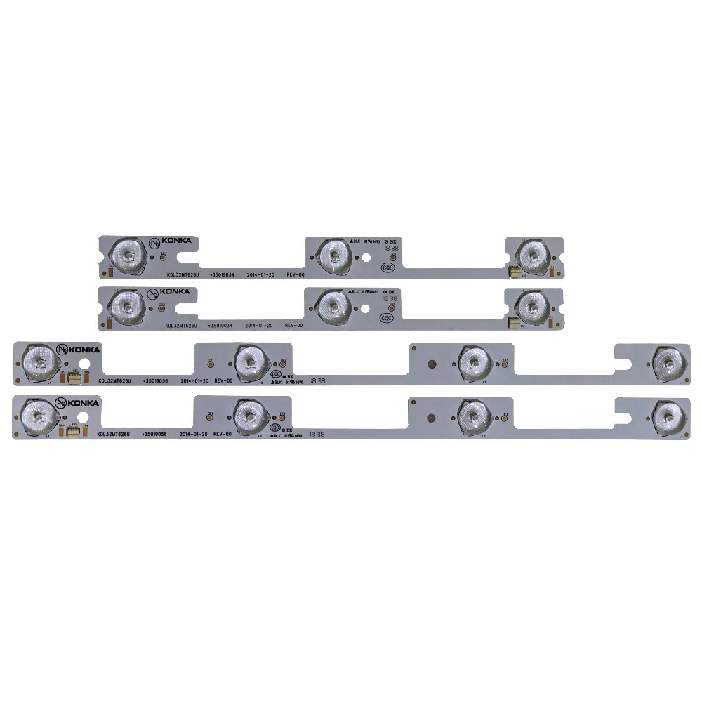 100% NEW (2PCS*4LED +2PCS*3LED) 1LED=6V KDL32MT626U 35019055 35019056 light bar 32 inch backlight lamp 6v
100% NEW (2PCS*4LED +2PCS*3LED) 1LED=6V KDL32MT626U 35019055 35019056 light bar 32 inch backlight lamp 6v