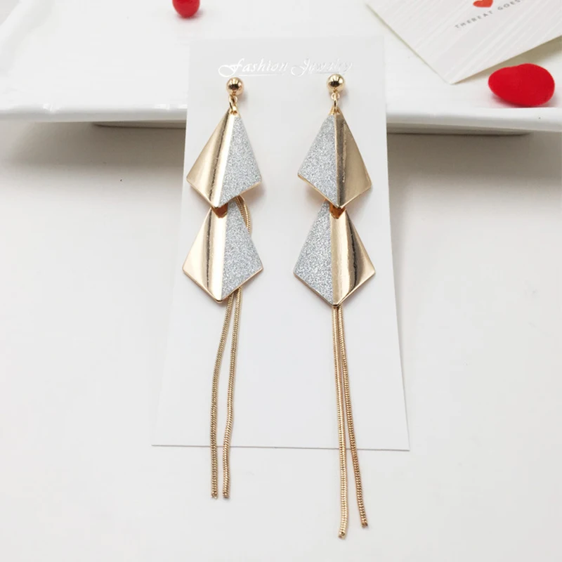 Silver Needle Scrub Earrings Irregular Geometry Long Glamour Fashion Sexy Alloy Korea Elegant Ladies Earrings Dinner Party Gifts
Silver Needle Scrub Earrings Irregular Geometry Long Glamour Fashion Sexy Alloy Korea Elegant Ladies Earrings Dinner Party Gifts