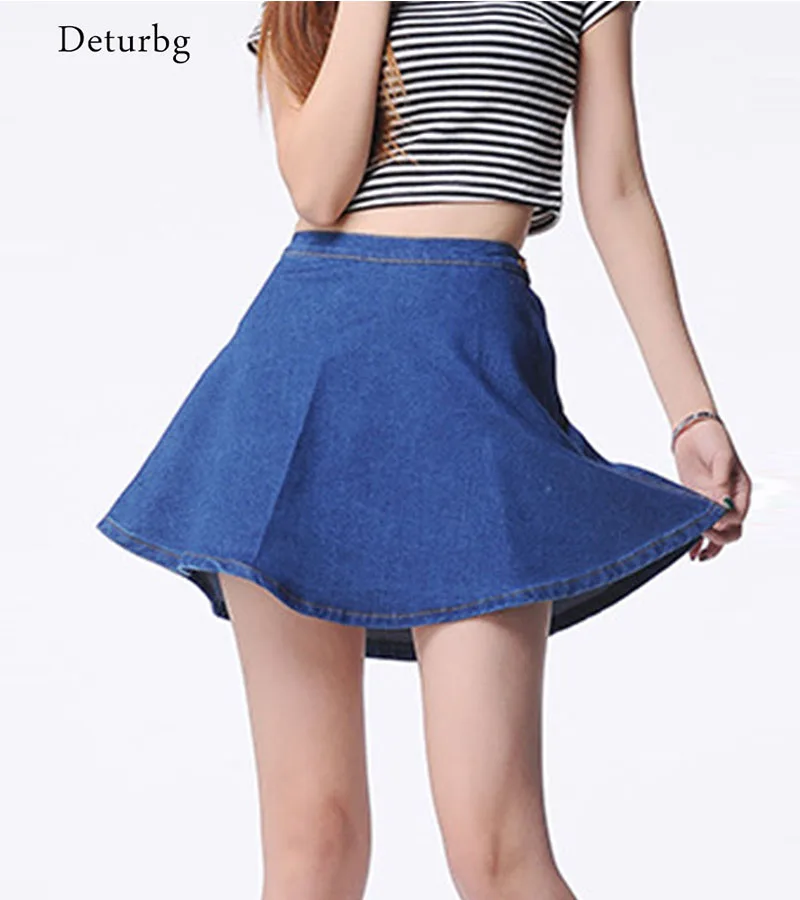 Women's Korean Style Mini Jeans Skirt 2018 Spring Autumn Ladies Casual High Waist Denim Blue Zipped Skirts saia feminina SK108
Women's Korean Style Mini Jeans Skirt 2018 Spring Autumn Ladies Casual High Waist Denim Blue Zipped Skirts saia feminina SK108