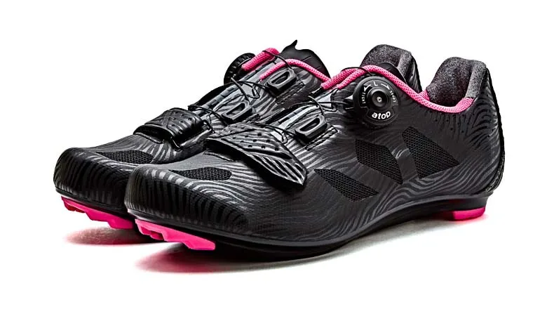 Santic Cycling Shoes Road Women 2018 Pro Bike Shoes Self-Locking Breathable Athletic Bicycle Shoes Sneakers Sapatilla Ciclismo LS17006-14