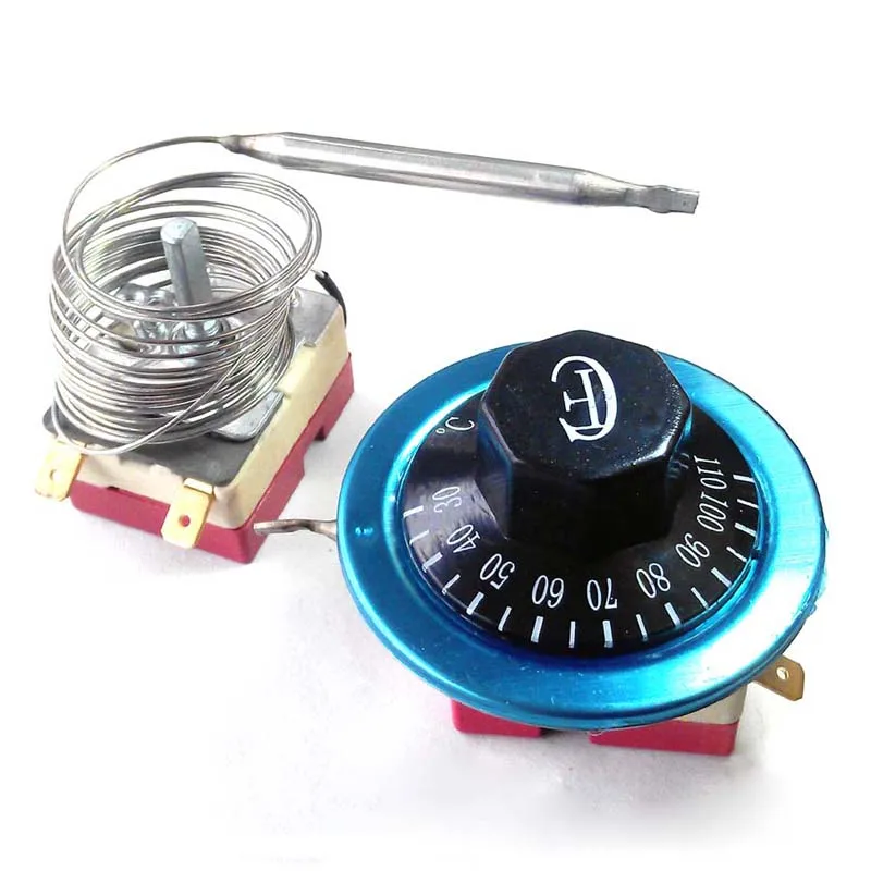 2m cable length 30-110/50-300 Celsius Degree Adjustable Temperature Control Switch Capillary Thermostat 16A
2m cable length 30-110/50-300 Celsius Degree Adjustable Temperature Control Switch Capillary Thermostat 16A