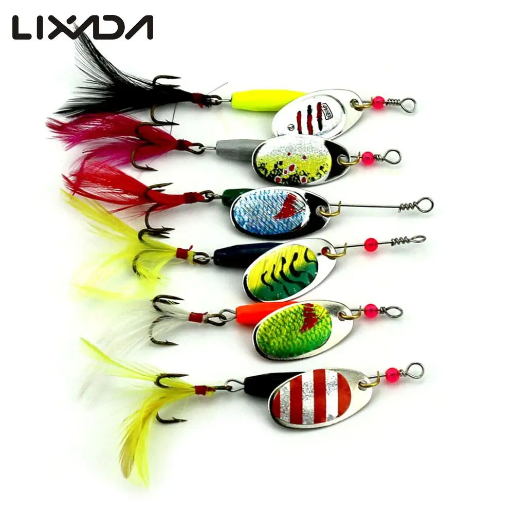 6PCS/lot Fishing Lure Spinnerbait Kit Metal Spinners Lure with Rooster Tail Treble Hook Bass Trout for Carp Fishing pesca
6PCS/lot Fishing Lure Spinnerbait Kit Metal Spinners Lure with Rooster Tail Treble Hook Bass Trout for Carp Fishing pesca