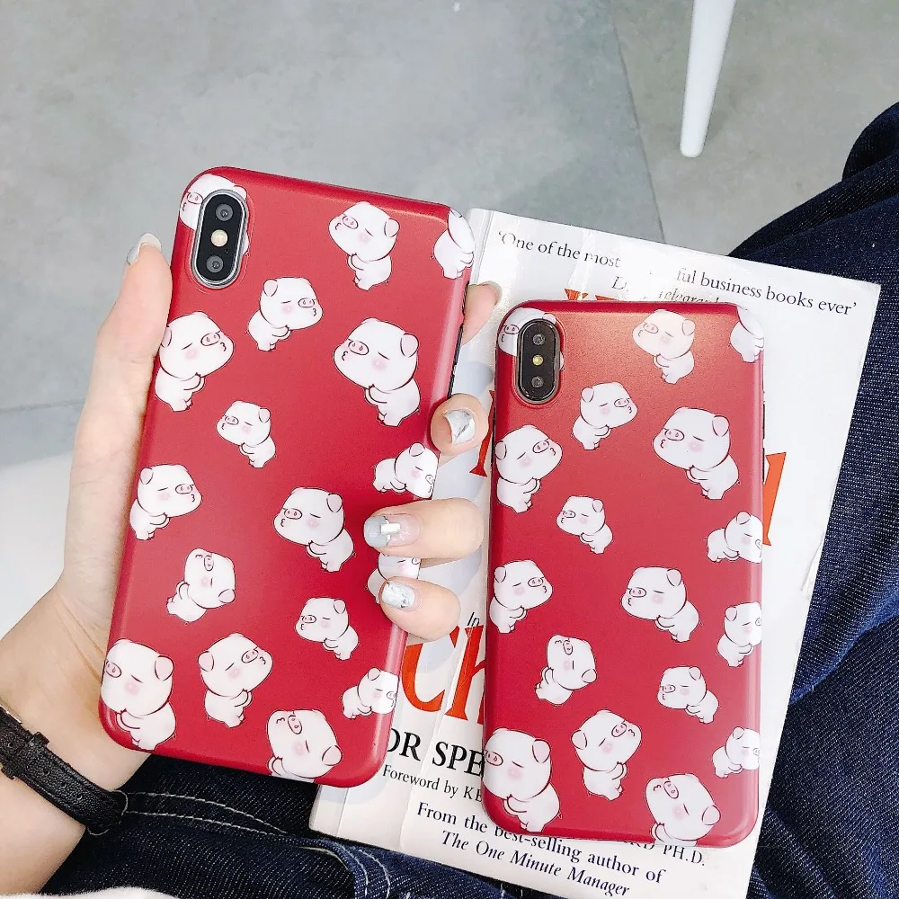 KSTUCNE Cute Cartoon Red Pig Phone Cover For iPhone 6 6sPlus X XS XR XS Max Case Silicone Funny Rubber Back Cover Capa
KSTUCNE Cute Cartoon Red Pig Phone Cover For iPhone 6 6sPlus X XS XR XS Max Case Silicone Funny Rubber Back Cover Capa