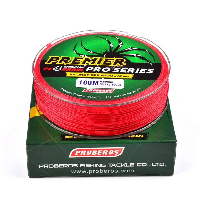 Strong Tensile Force Braided Fishing Line 100M Multifilament PE 4 Strands Fishing Cord 100LB Japan Technology Fish Line #2M11 (3)