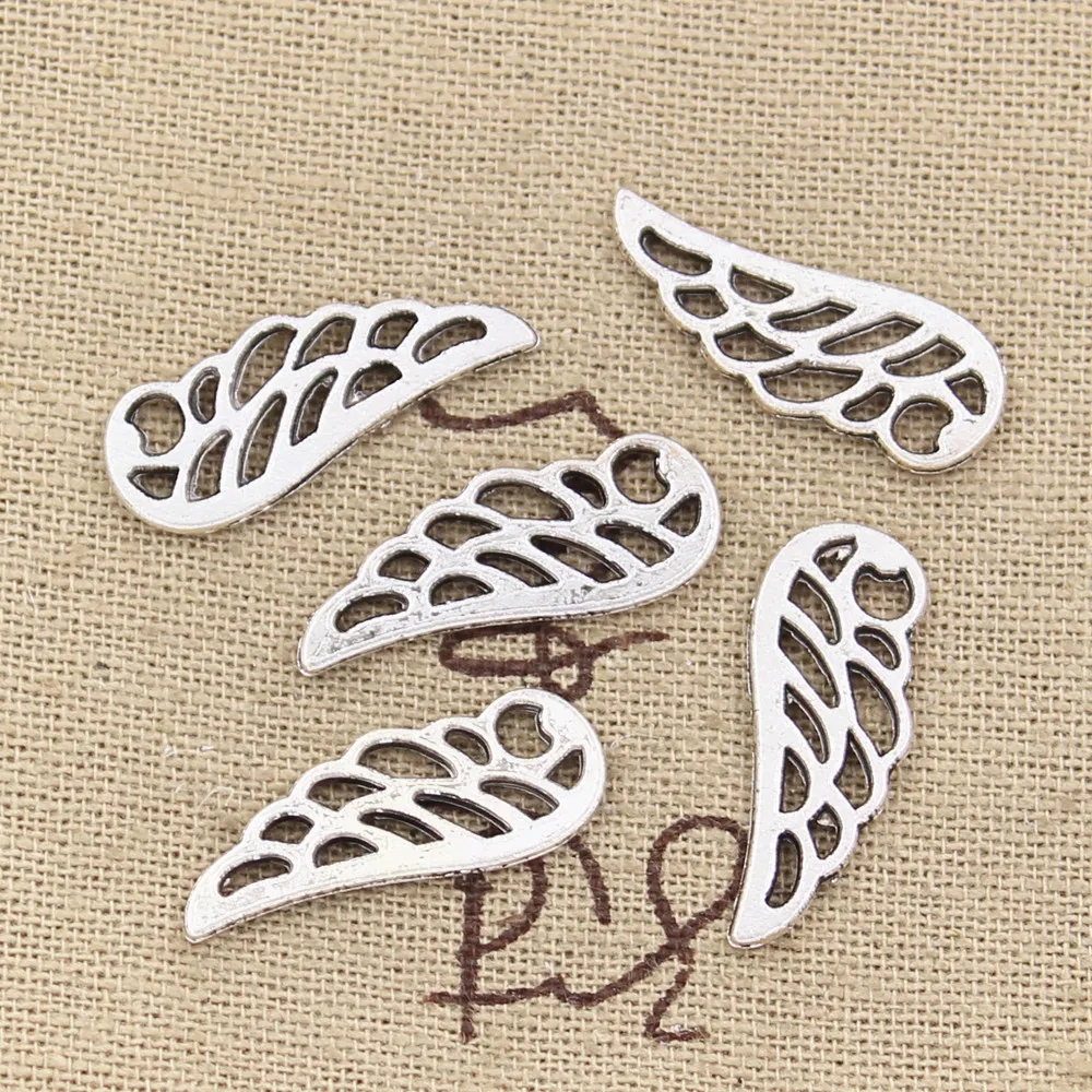 12pcs Charms angel wings 24x9mm Antique Silver Plated Pendants Making DIY Handmade Tibetan Silver Finding Jewelry
12pcs Charms angel wings 24x9mm Antique Silver Plated Pendants Making DIY Handmade Tibetan Silver Finding Jewelry