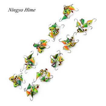 Ningyo Hime 60Pcs New High Quality Winter Ice Fishing Lure Mini Metal Lead Head Hook Bait 15mm 1.1g Fishing Tools
Ningyo Hime 60Pcs New High Quality Winter Ice Fishing Lure Mini Metal Lead Head Hook Bait 15mm 1.1g Fishing Tools