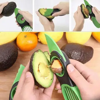 New Practical Portable 3 in 1 Plastic Avocado Slicer Knife Corer Fruit Peeler Cutter Pulp Separator Easy to Use
New Practical Portable 3 in 1 Plastic Avocado Slicer Knife Corer Fruit Peeler Cutter Pulp Separator Easy to Use