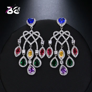 Be 8 New Fashion Heart Shape Statement Earrings CZ Stone Women Wedding Jewelry Water Drop Dangle Earring for Birthday Gift E466
Be 8 New Fashion Heart Shape Statement Earrings CZ Stone Women Wedding Jewelry Water Drop Dangle Earring for Birthday Gift E466
