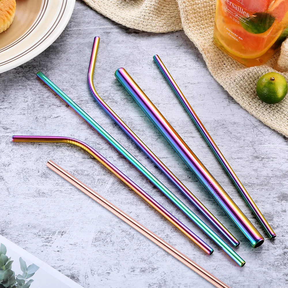 Reusable Bent Metal Straws 3pcs/lot Colorful Straight Stainless Steel Straw Restaurant Milk Juice Drinking Stirring Straws Tube
Reusable Bent Metal Straws 3pcs/lot Colorful Straight Stainless Steel Straw Restaurant Milk Juice Drinking Stirring Straws Tube