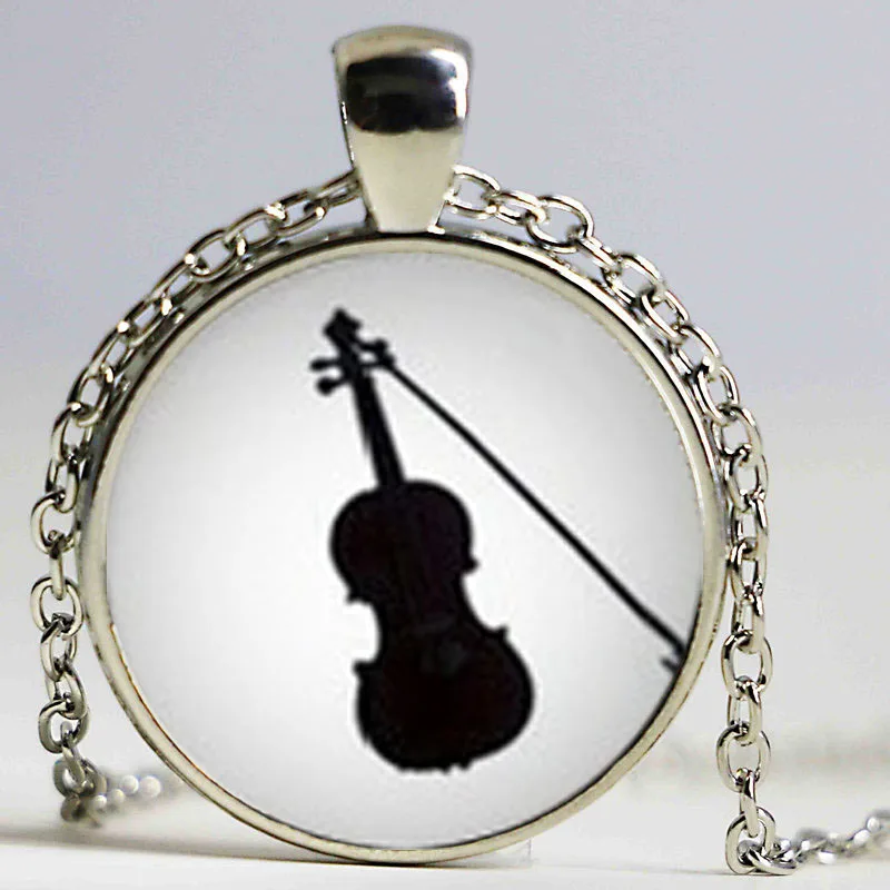 Domed Music Cello Custom Year Stainless Steel Heart Bead Charm