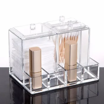 Dustproof Clear Acrylic Makeup Organizer Cotton Swabs Stick Storage case Make Up Brush Storage box with cover Lipstick holder
Dustproof Clear Acrylic Makeup Organizer Cotton Swabs Stick Storage case Make Up Brush Storage box with cover Lipstick holder