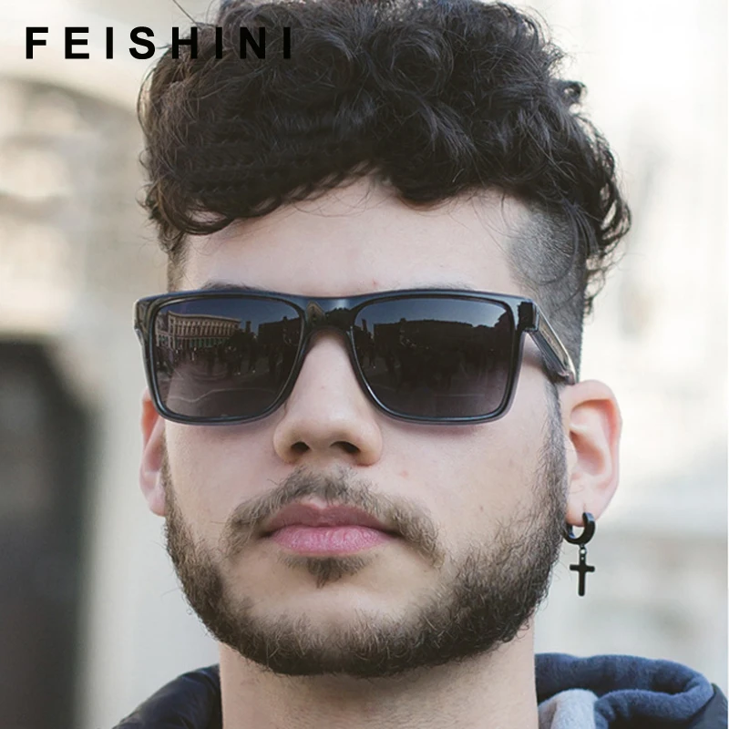 FEISHINI 2019 Brand Design Polarized Sunglasses Men Driver Shades Male Vintage Sun Glasses For Men Spuare Summer UV400 Oculos 
FEISHINI 2019 Brand Design Polarized Sunglasses Men Driver Shades Male Vintage Sun Glasses For Men Spuare Summer UV400 Oculos