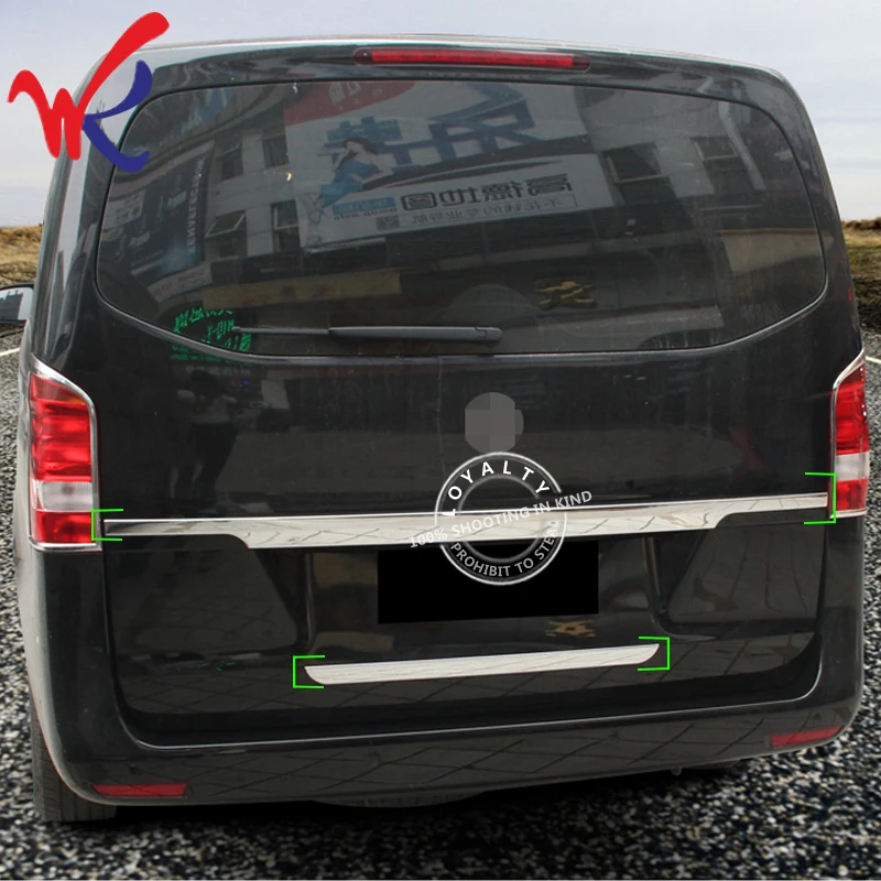 Верность для Mercedes-Benz V260 260L Vito 2016 2017 2018 ABS задний номерной знак отделка крышки багажника автостайлинг
Верность для Mercedes-Benz V260 260L Vito 2016 2017 2018 ABS задний номерной знак отделка крышки багажника автостайлинг
