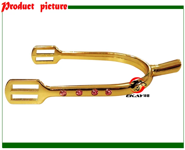 Free shipping zinc diecasting horse spur,with pink stones,golden color,English spur,(RSP6114ZGL)
Free shipping zinc diecasting horse spur,with pink stones,golden color,English spur,(RSP6114ZGL)